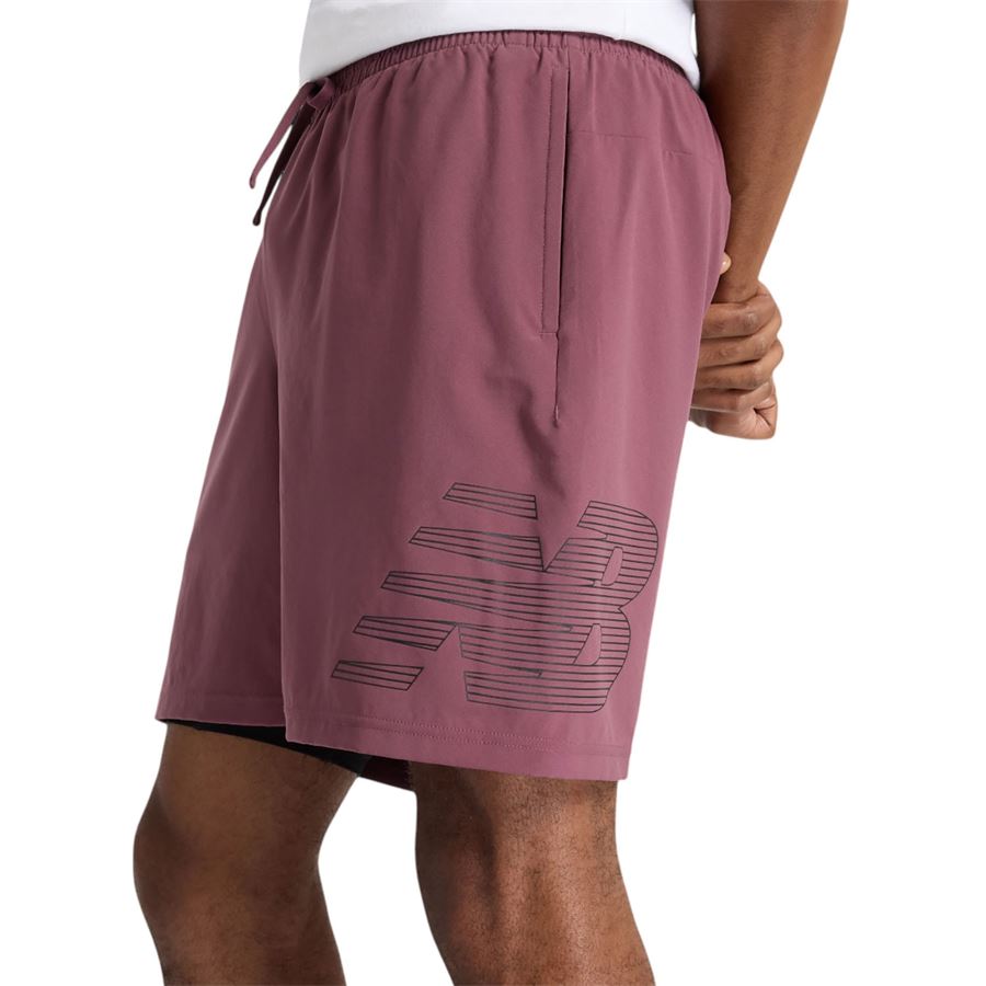 Sport Essentials Lined graphic short 7 shhorts da uomo New Balance | MS41238FDP